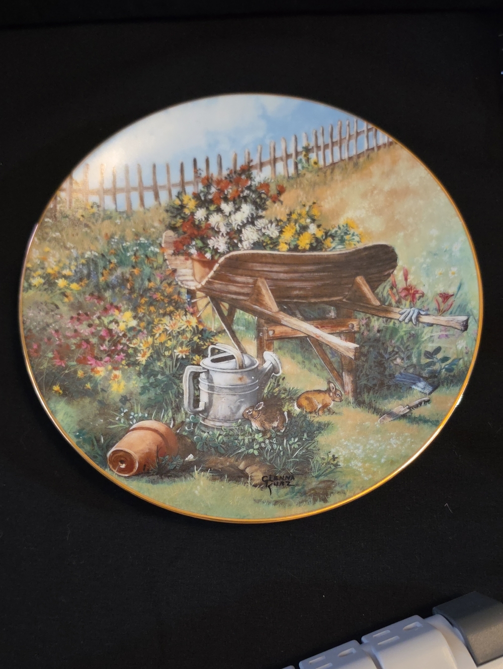 George - Harvest In The Medow By Glenna Kurz Decorative Plate